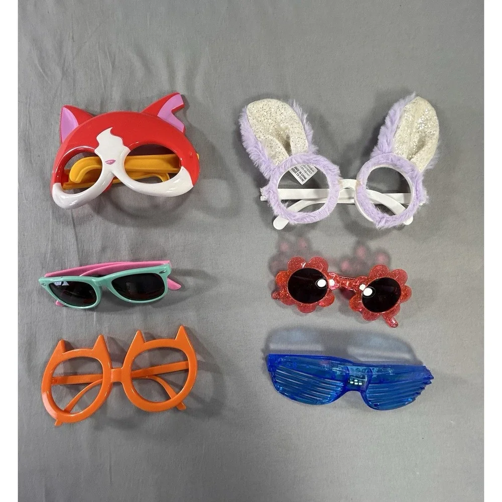 Kids Play Glasses Lot Of 6 Different Sizes And Shapes Have‎ Some Wear Dress Up